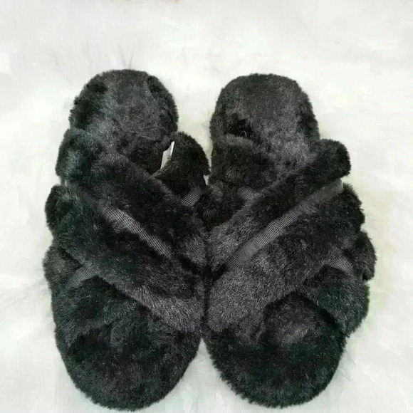 SERRA ultra plush slippers NWOT size 7/8 black super comfortable and soft - Picture 2 of 5